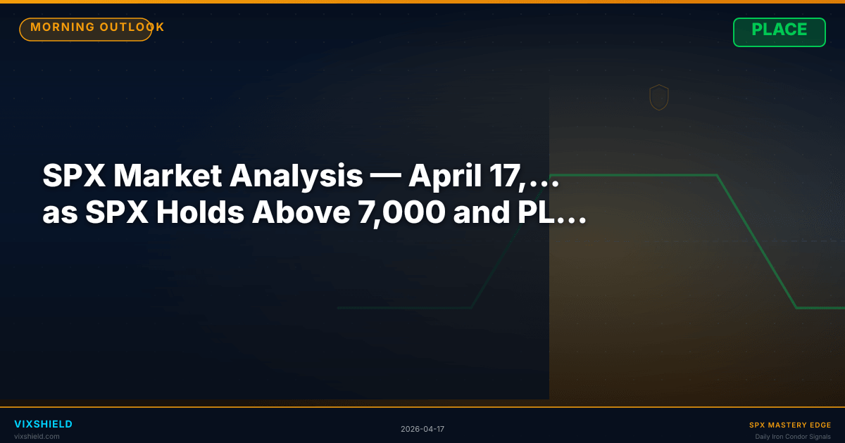 SPX Market Analysis — April 17, 2026 — VIX Cools to 17.69 as SPX Holds Above 7,000 and PLACE Signal Opens the Gate