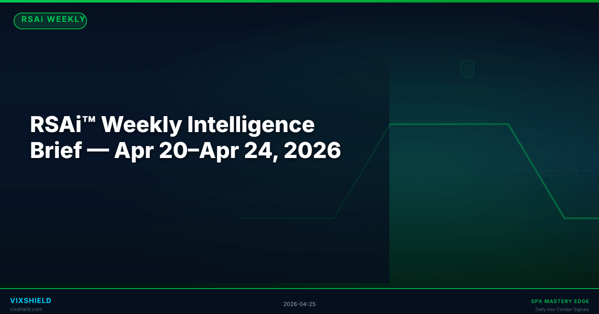 RSAi™ Weekly Intelligence Brief — Apr 20–Apr 24, 2026