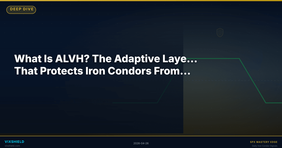 What Is ALVH? The Adaptive Layered VIX Hedge That Protects Iron Condors From Black Fridays