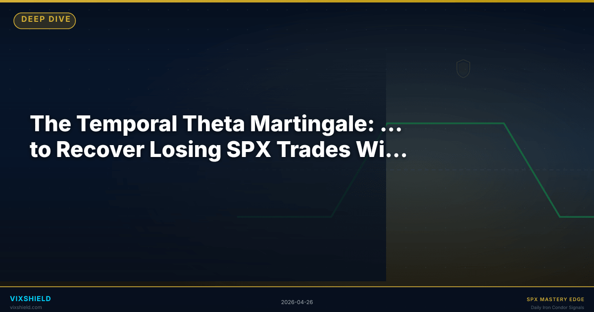 The Temporal Theta Martingale: How to Recover Losing SPX Trades With Time