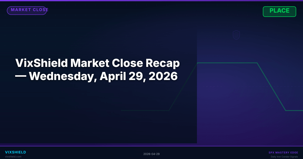 VixShield Market Close Recap — Wednesday, April 29, 2026