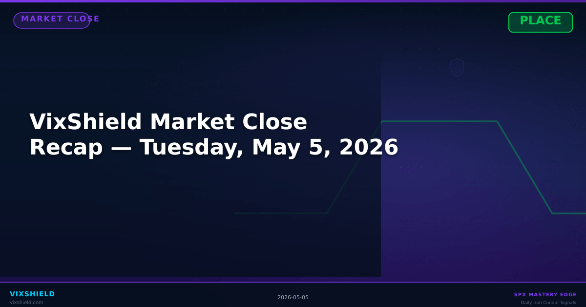 VixShield Market Close Recap — Tuesday, May 5, 2026